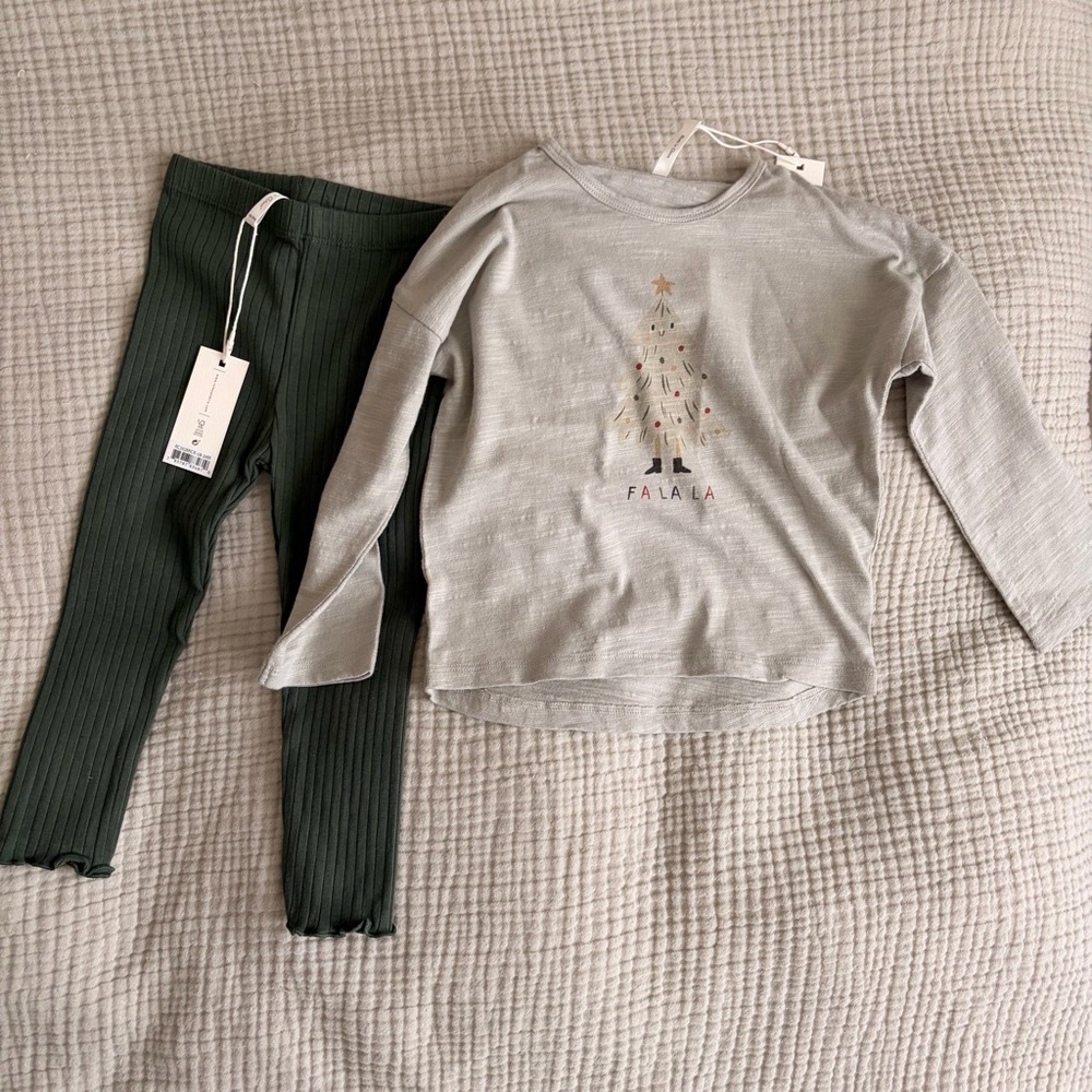 Rylee and Cru NWT Christmas Falalala Clothing Set